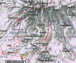 Carte du massif de l'Atakor