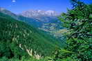 Vallée de la Clarée - Haute valléedu Verney à Fontcouverte depuis la Grande Cime - Crête du Queyrellin
