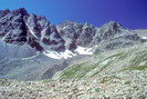 Massif de Combeynot - Glacier rocheux fossile dans le Vallon du Fontenil (kodachrome)