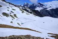 Champolon - Vallon de Mollion - Lac de Cdra (2658 m) - Pointe des Estaris (3086 m), Sommet de Prelles (2953 m), Pointe des Pisses (2837 m)