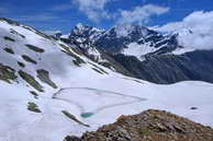 Champolon - Vallon de Mollion - Lac de Cdra (2658 m) - Pointe des Estaris (3086 m), Sommet de Prelles (2953 m), Pointe des Pisses (2837 m)