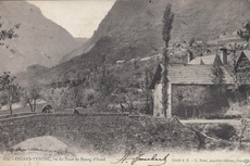 Ancien pont de Bourg d'Arud vers 1900