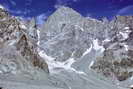 Barre des Écrins (4102 m) - Face sud, vue depuis le Glacier Noir supérieur