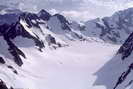 Dôme de Neige des Écrins (4015 m) - Glacier Blanc supérieur - Pic de Neige Cordier (3614 m)