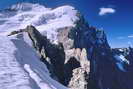 Dôme de Neige des Écrins (4015 m) -  Face nord-ouest et Rochers de Bonne Pierre