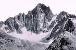Dôme de Neige des Écrins (4015 m) - Face nord-ouest du Dôme et Glacier de Bonne Pierre