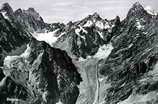 Barre des Écrins (4102 m) - Face sud-est - Pic Coolidge (3775 m) - Glacier Noir