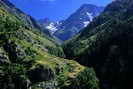 Vallon de la Lavey - Aiguille de l'Olan (3373 m) et Cime du Vallon (3406 m) vues depuis Champhorent