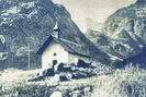 Ailefroide autrefois - la Chapelle Saint-Pierre et Saint-Paul vers 1930