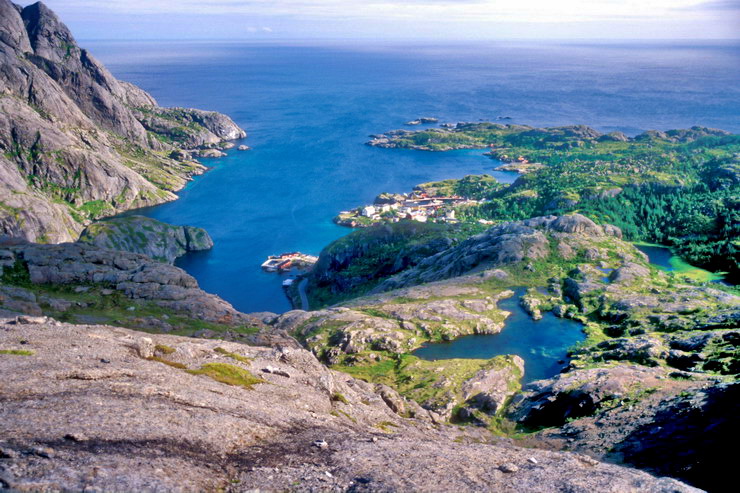 Nusfjord - Relief glaciaire caractristique