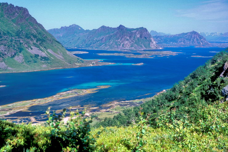 Stamsund - Depuis Nordheia - Skifjorden et Rolvsfjorden