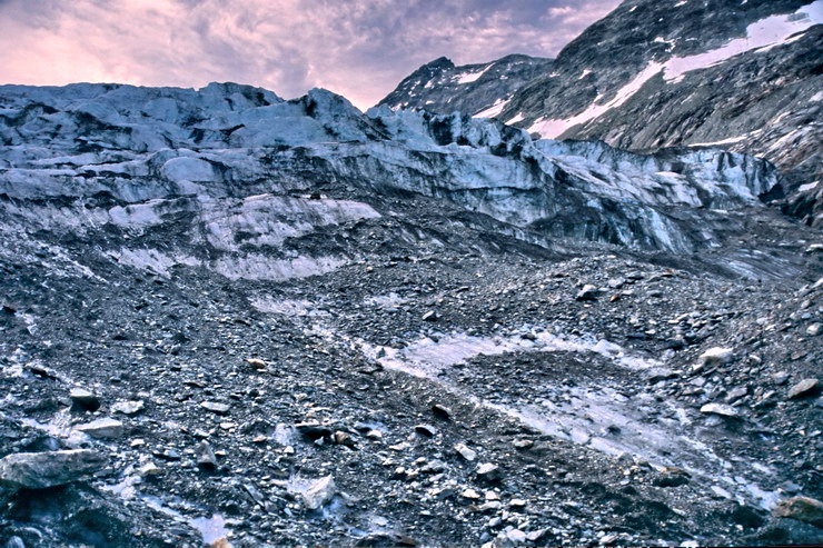 Tr la Tte - Glacier de Tr la Tte au lever du jour