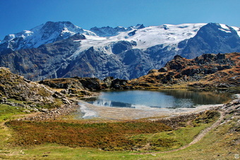 Glacier de la Girose, depuis le Plateau d’Emparis