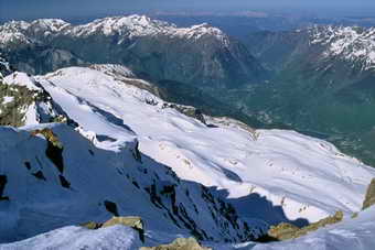 Massif des Grandes Rousses - Versant ouest vu du Pic de l'Étendard (3464 m)