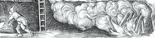 Abattage au feu - Trait de Lohneiss (1617)