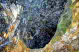 Mines d'argent du Fournel - Chantier mdival - Entre des vieux travaux XII  - Galerie daration perche (vue d'en dessous)