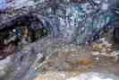 Mines d'argent du Fournel - Pilier rsiduel de filon - Chantier mdival,  h = 1,20 m