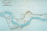 Mines d'argent du Fournel - Plan des installations extrieures en 1855