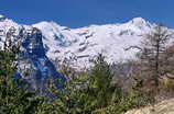 Freissinières - La Combe - Petit (3100 m) et Grand Pinier (3117 m) vus des Dourisses