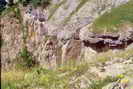 Vallon du Fournel - Montée à la Balme - Bande calcaire en corniche