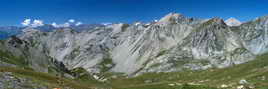 La Roche-de-Rame - Vallon de Pansier, la Moulière, les Aurus (2608 m), Crête de Mouriare et Pic du Haut Mouriare (2808 m), Pic de Peyre Eyraute (2908 m)