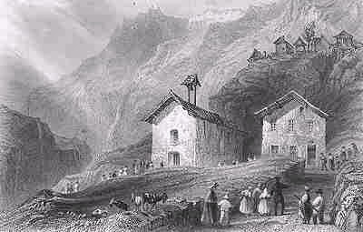Dormillouse - Le Temple et l'École dans les années 1840