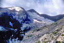 Petit Pinier (3100 m) et Glacier de Faravel, en août 1979
