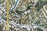 Ancien village d'Ubaye et hameau de Plan d'Ubaye sur la carte de Cassini (2e moitié du XVIIIe siècle) 