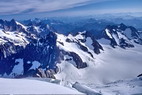 Barre des crins (4102 m) - Roche Faurio (3730 m), les Agneaux (3664 m), Glacier Blanc