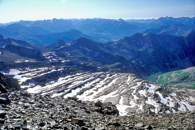 Tte de l'Estrop (2961 m) - Panorama en direction du sud-est