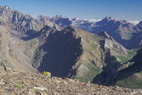 La Condamine - Rocher de l'Yret (2830 m) - Aiguilles d'Arves (3510 m) et Grand Galibier (3229 m)