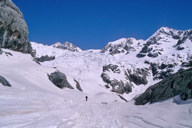 crins en ski - Glacier Blanc