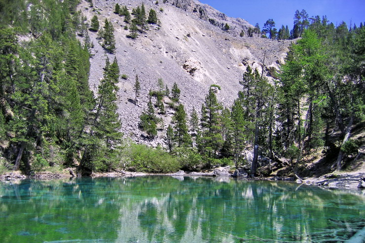 Valle troite - Lac Vert, Lago Verde (1834 m)