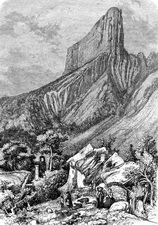 Mont Aiguille, gravure ancienne